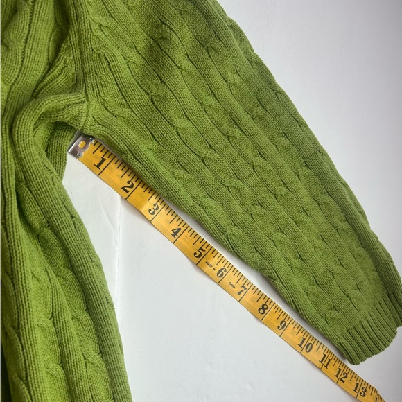 Classic Elements Open Cardigan
Green Cable Knit Women's
Sweater sz Med EUC Cozy - Picture 10 of 11